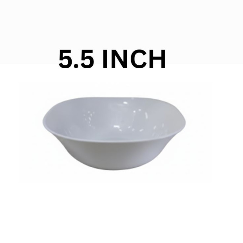 Melamine 5 Inch White Serving Bowl