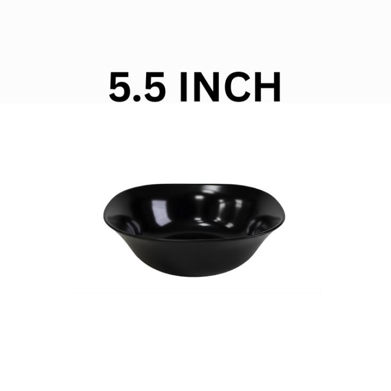 Melamine 5 Inch Black Serving Bowl