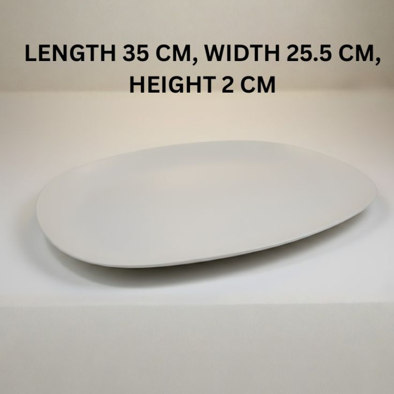 Melamine White Rectangle Serving Tray
