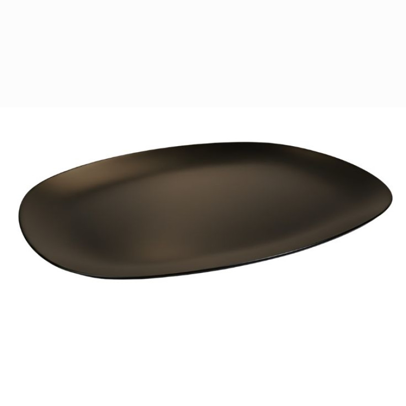 Melamine Black Rectangle Serving Tray