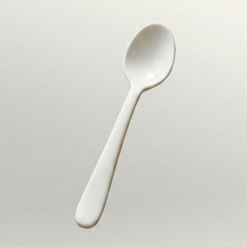 Melamine White Serving Table Spoon