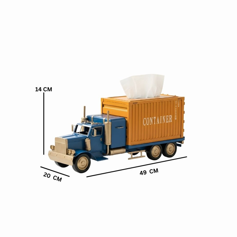 Vintage Cargo Truck Design Tissue Box Organizer