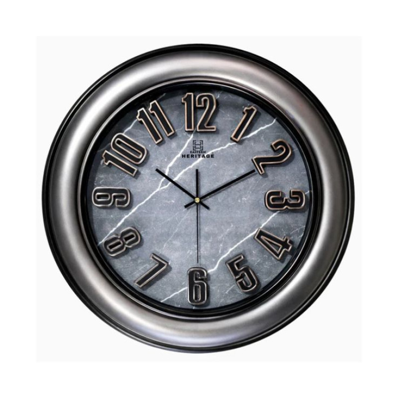 Heritage 22 Inch Dynamite Silver 3D Wall Clock