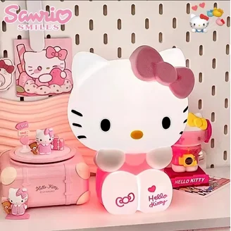Silicone Hello Kitty LED Night Lamp Cute Cartoon Light