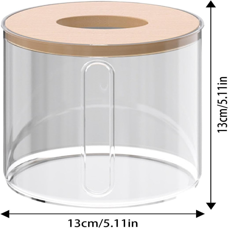 Transparent Acrylic Tissue Holder Modern Tabletop Tissue Box