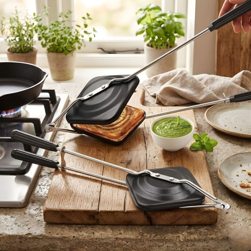 Gas Top Sandwich Maker Stove Top Toasted Sandwich Grill