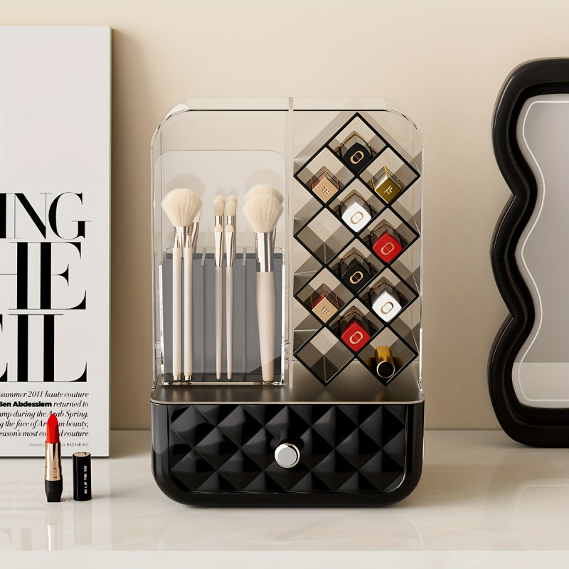 Multi Purpose Large Capacity Makeup Brush & Lipstick Storage Rack