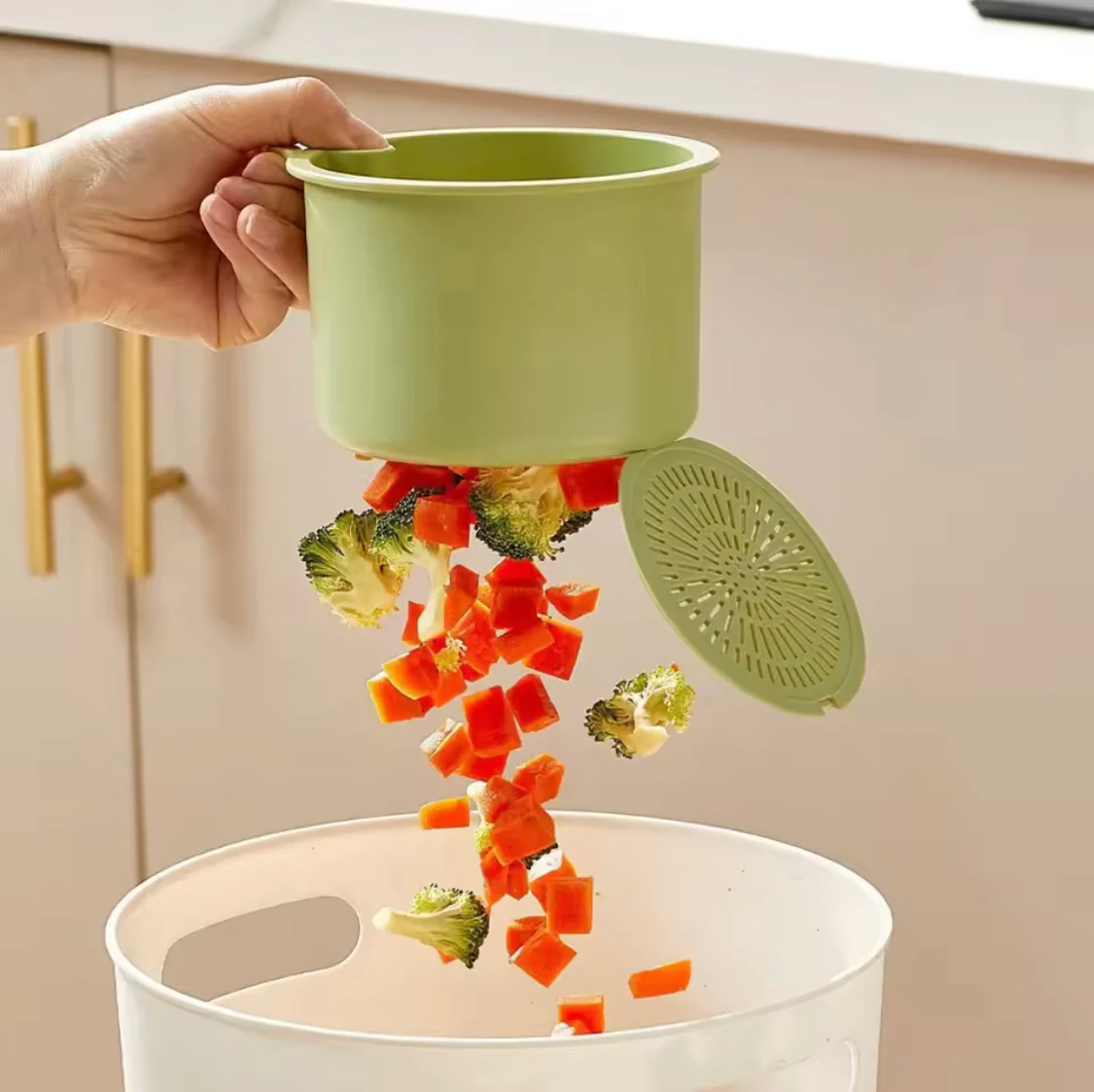 2 in 1 Sink Drain Basket Faucet Hanging Filter Bag