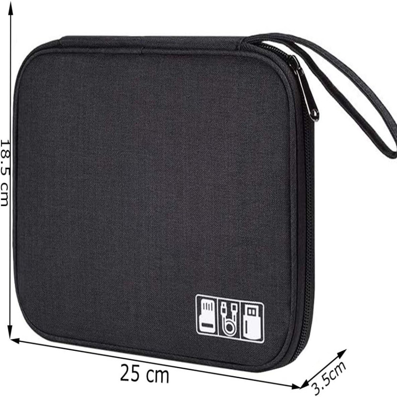 3 Layer Portable Waterproof Accessories Organizer Storage Bag