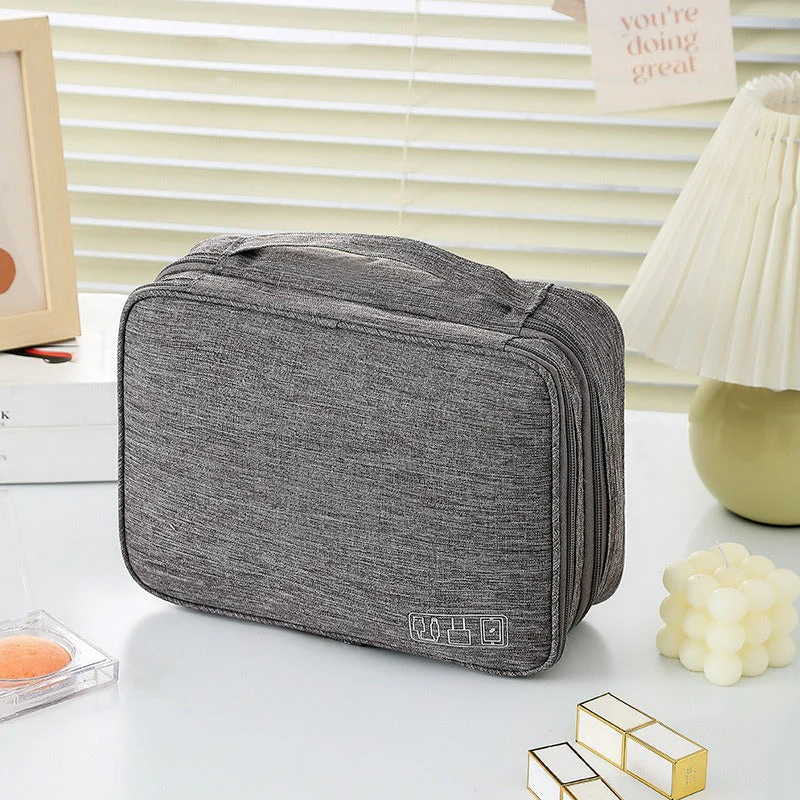 3 Layer Portable Waterproof Accessories Organizer Storage Bag