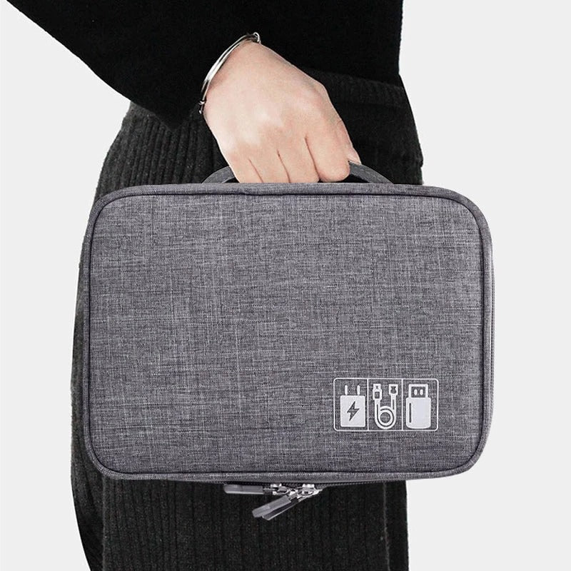 3 Layer Portable Waterproof Accessories Organizer Storage Bag