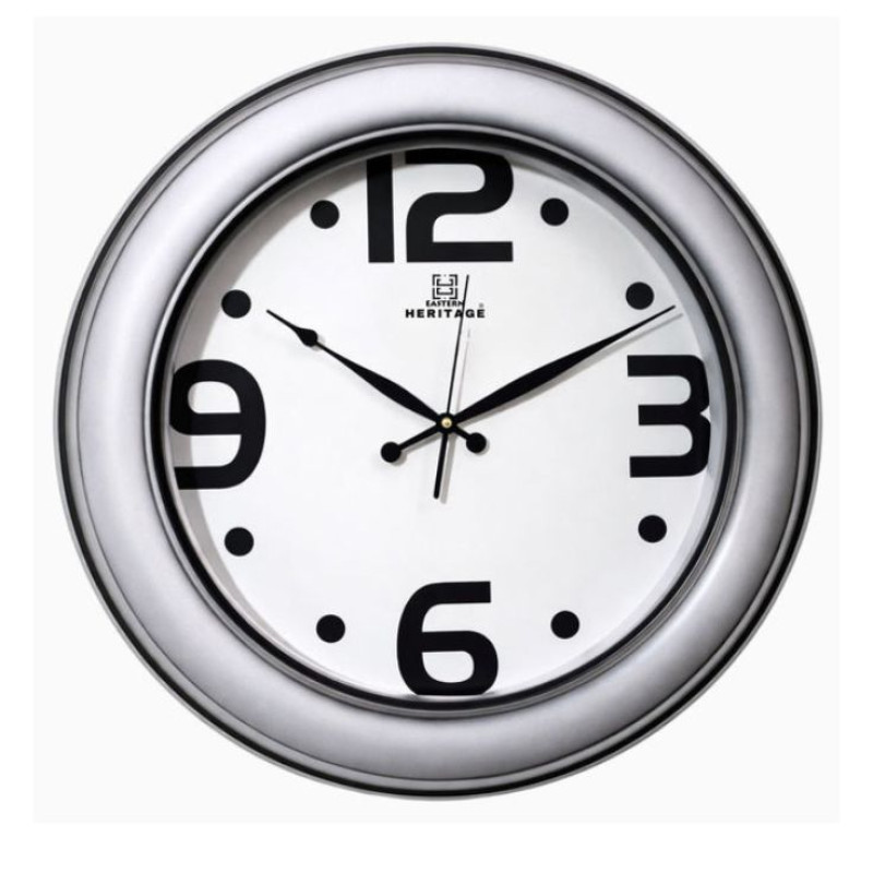 Heritage 22 Inch Dynamite Silver Wall Clock