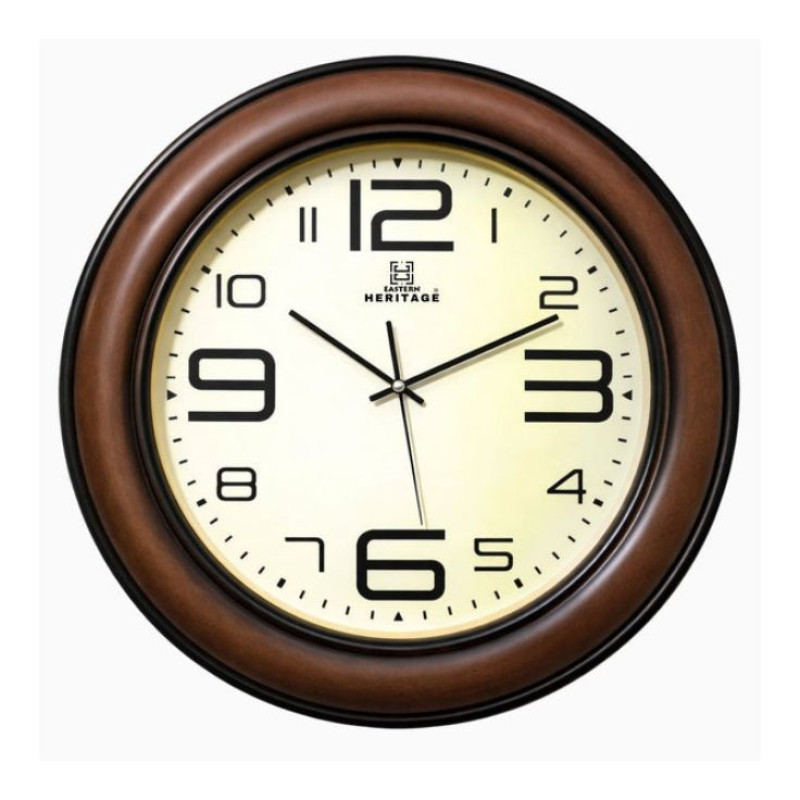 Heritage 22 Inch Dynamite Brown Wall Clock