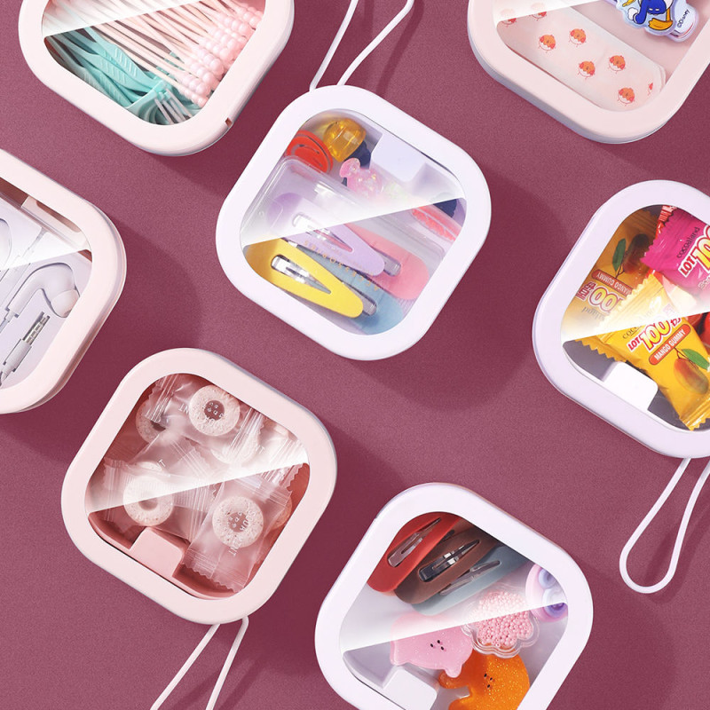 Hair Tie Organizer Small Portable Storage Case