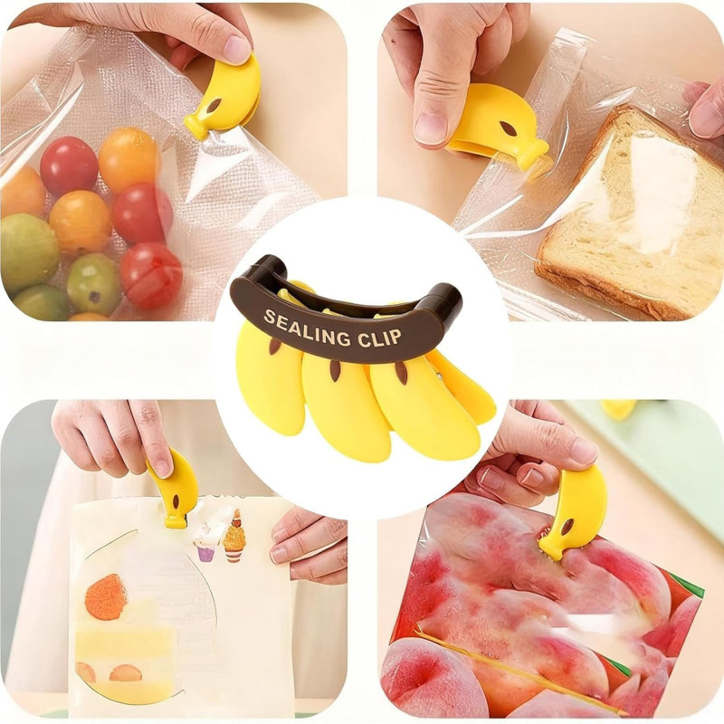 Banana Magnetic Sealing Clip Fridge Bag Sealer