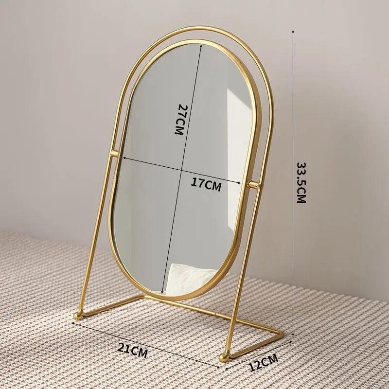 Rotatable Desktop Vanity Mirror Adjustable Makeup Mirror