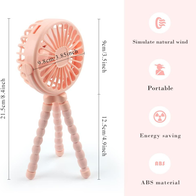 Hand Fan Tripod Style Portable Mini Fan