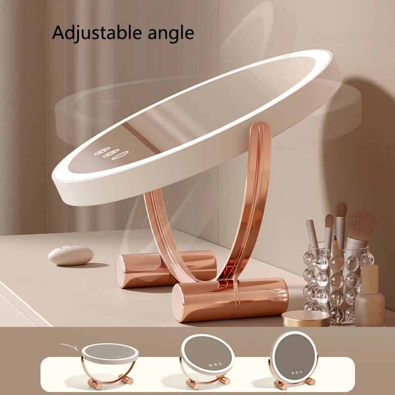 LED Desktop Makeup Mirror Studio Style Vanity Mirror