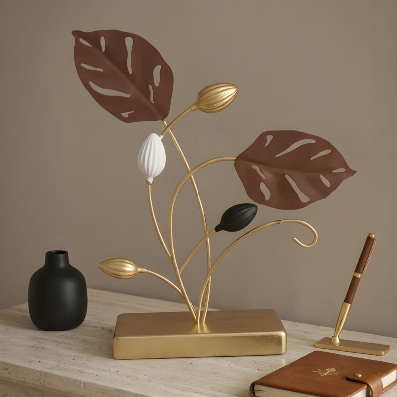 Metal Table Motive Decorative Table Accent