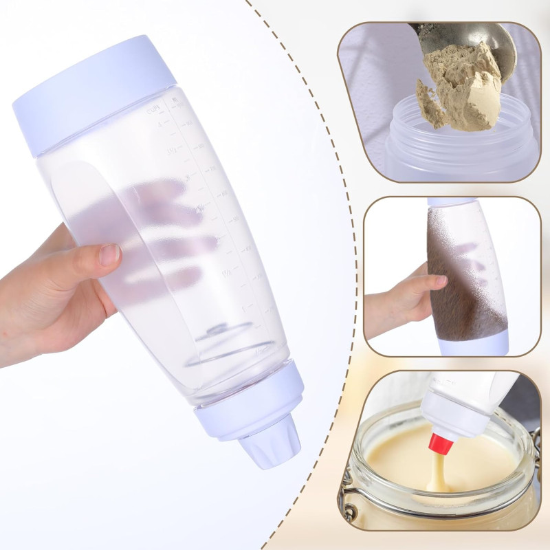 Pancake Batter Dispenser – 1000ML Mixing Bottle