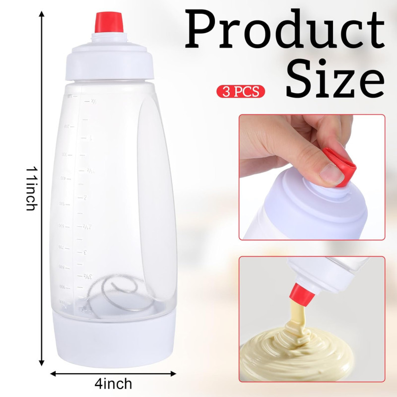 Pancake Batter Dispenser – 1000ML Mixing Bottle