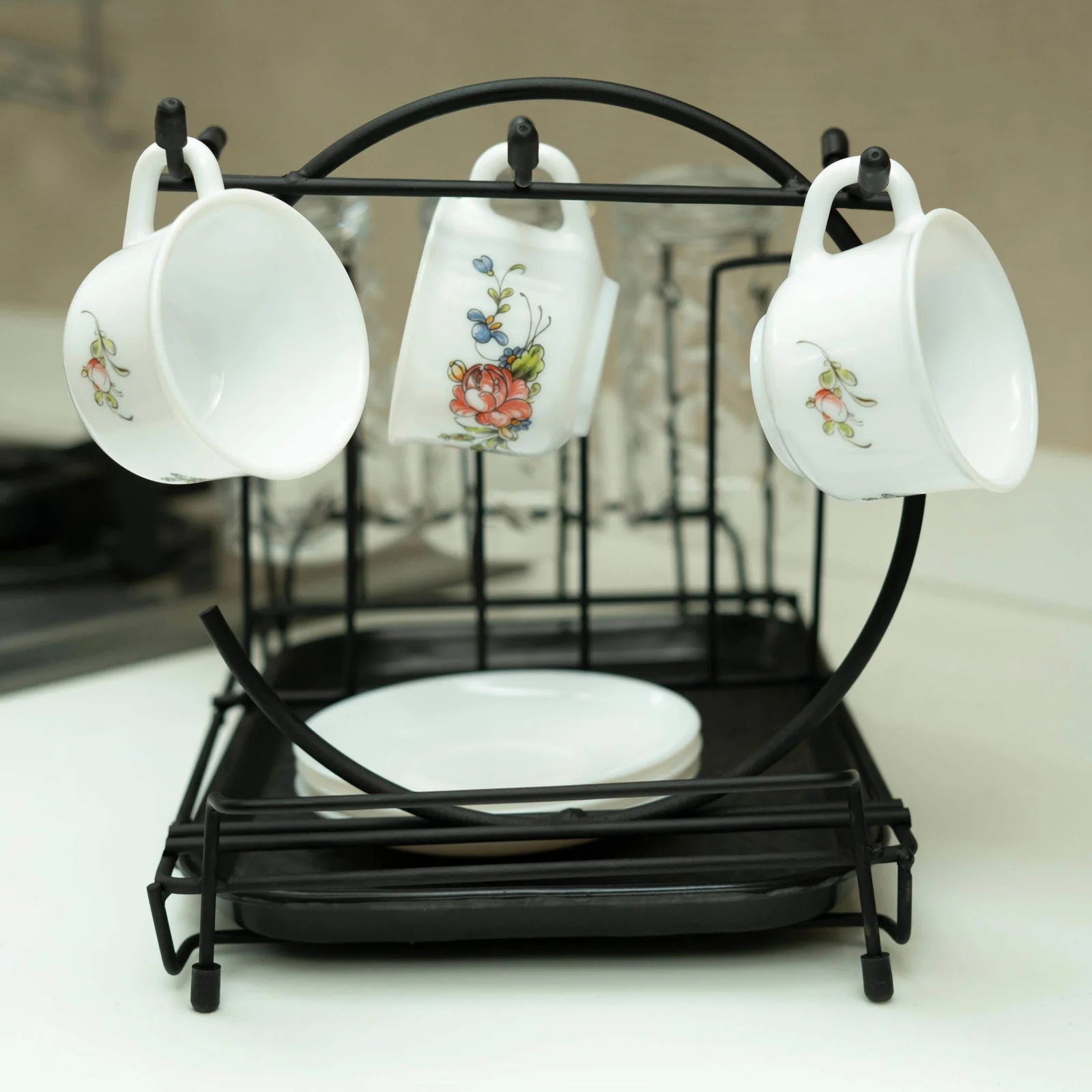 Glass & Cup Stand Kitchen Drying & Storage Rack