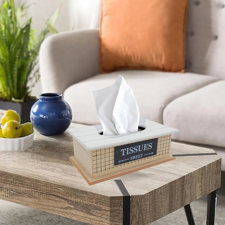 Wooden Tissue Box Decorative Tissue Holder
