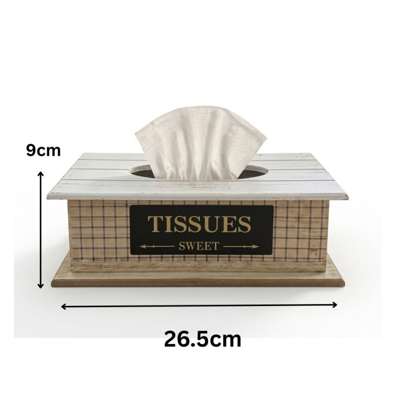 Wooden Tissue Box Decorative Tissue Holder