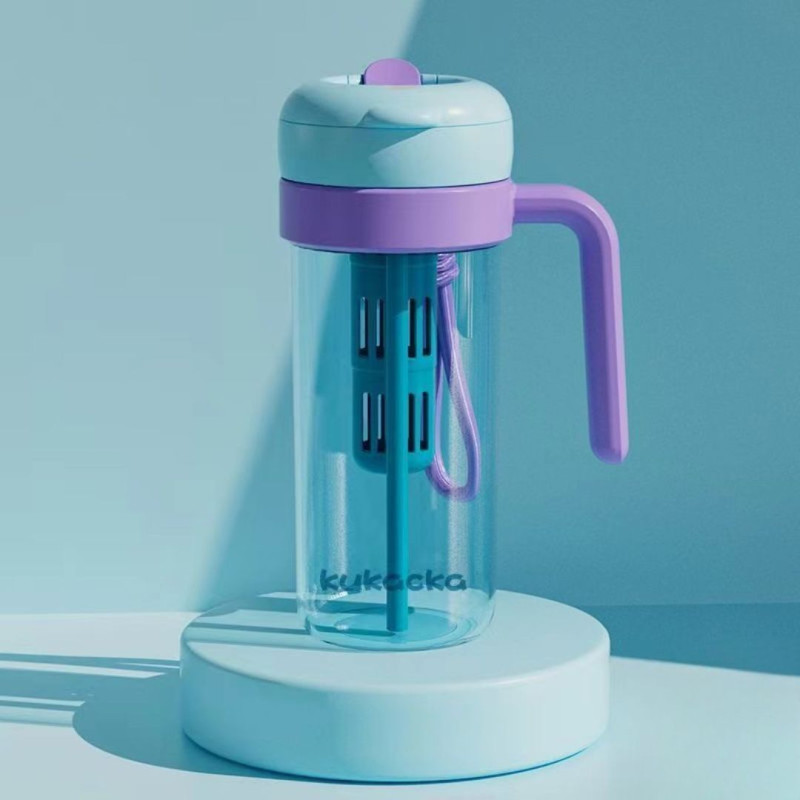 Acrylic Water Bottle 900ML Portable Drinking Bottle