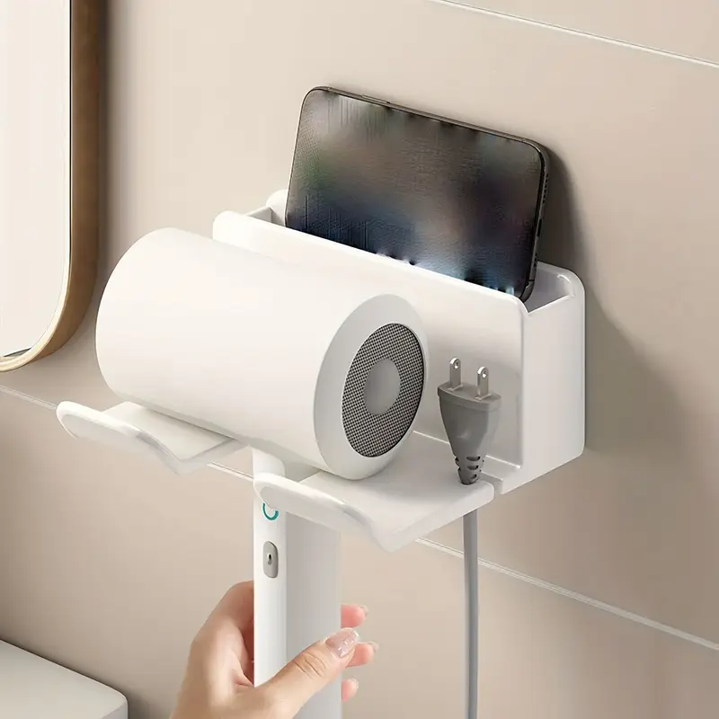 Hair Dryer Holder Wall Mounted Adhesive Stand