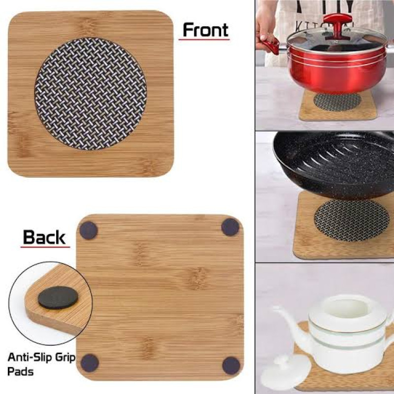 Wooden Heat Mat Heat Resistant Table Protector