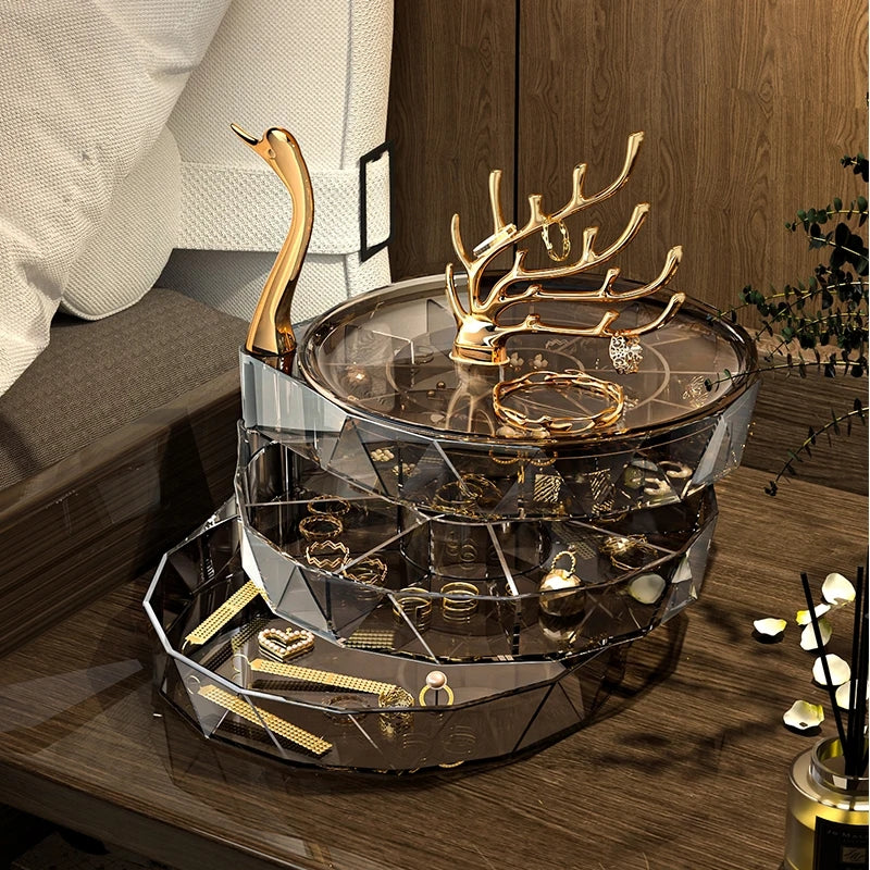 Swan Jewellery Organizer Decorative Accessories Storage Tray