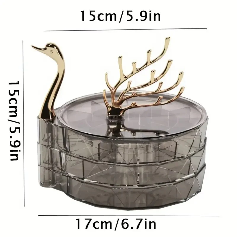 Swan Jewellery Organizer Decorative Accessories Storage Tray