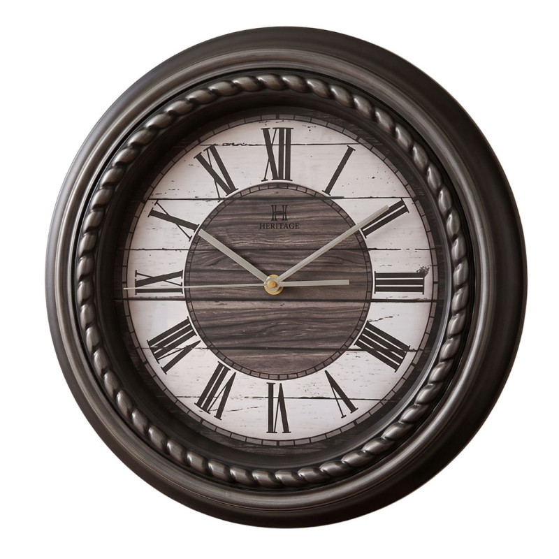 Heritage 14.95 Inch Titanic Silver Roman Wall Clock