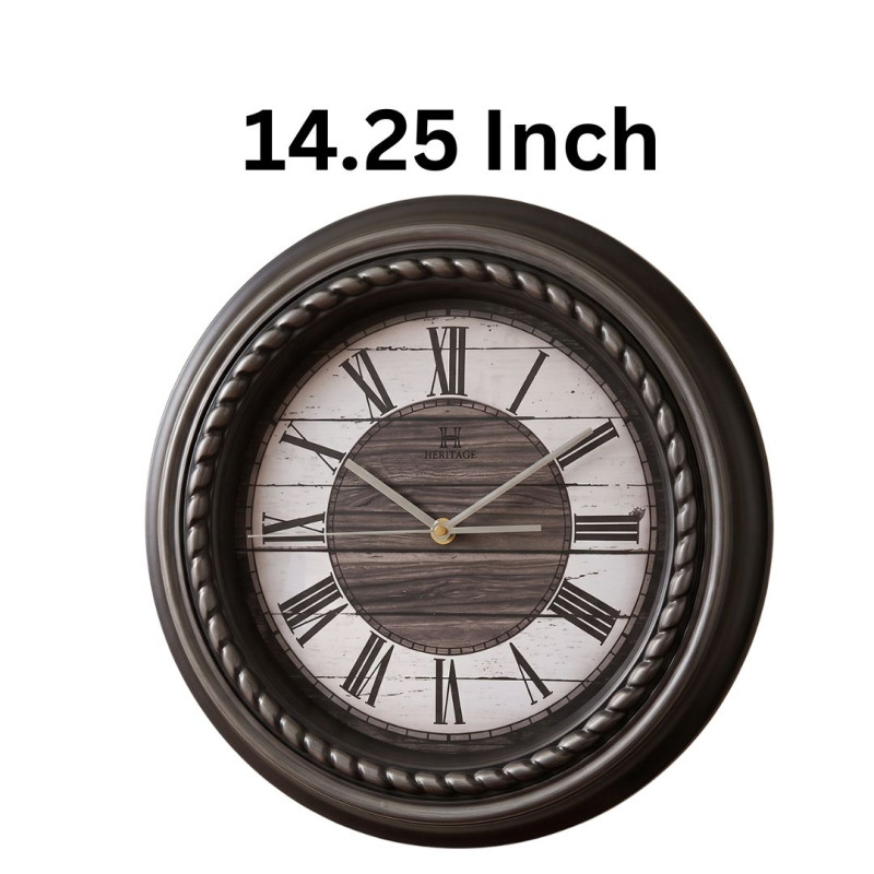 Heritage 14.95 Inch Titanic Silver Roman Wall Clock
