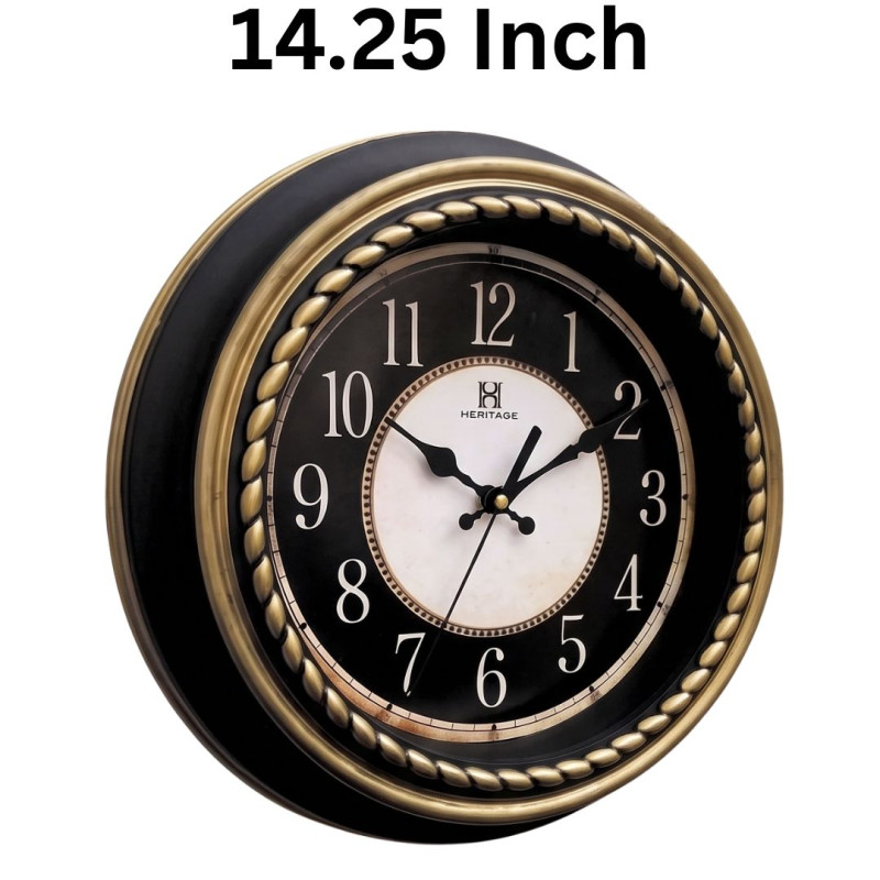 Heritage 14.95 Inch Titanic Gold Roman Wall Clock