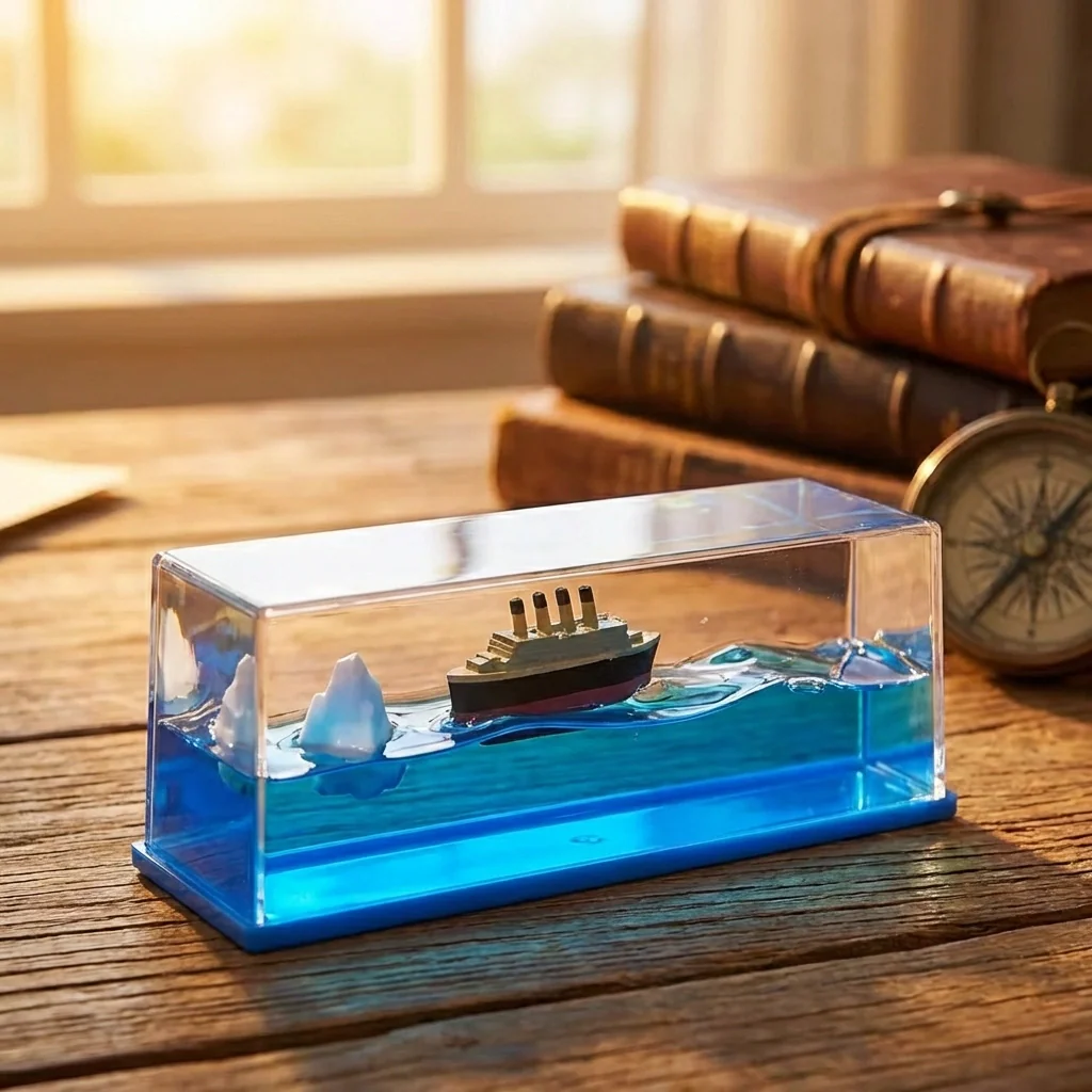 Square Water Paper Weight Decorative Desk Paperweight