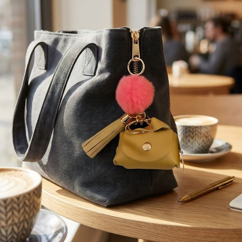 Purse Keychain Cute Mini Bag Key Ring