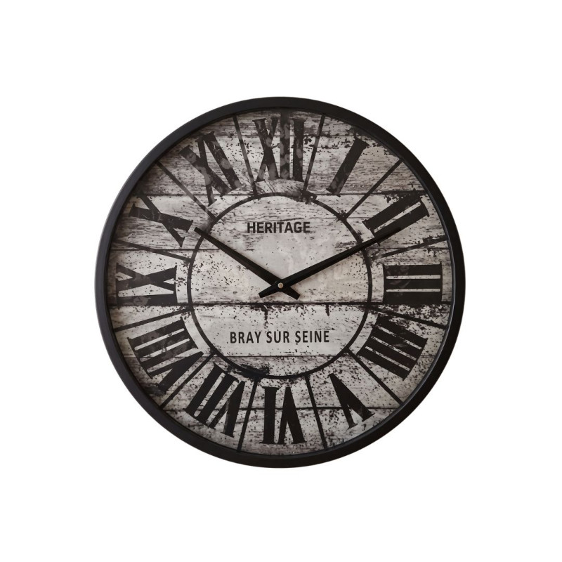 Heritage 20 Inch Moon Time Gray Roman Wall Clock