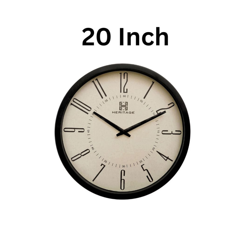 Heritage 20 Inch Moon Time Cream Wall Clock