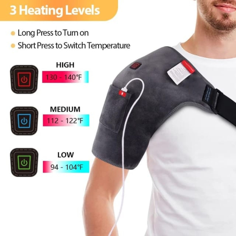 Heating Shoulder Support Belt 3 Level Temperature Adjustment