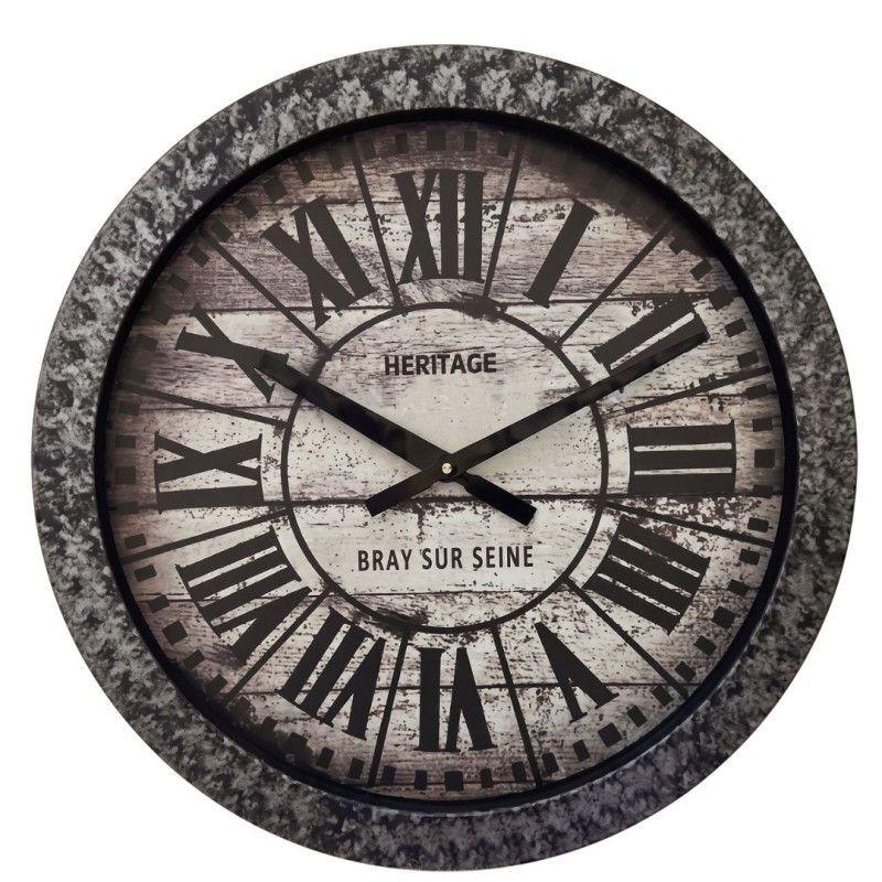 Heritage 24 Inch Big Time Vivid Gray Wall Clock