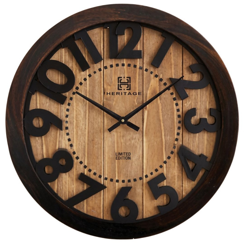 Heritage 24 Inch Big Time Musturd Wall Clock