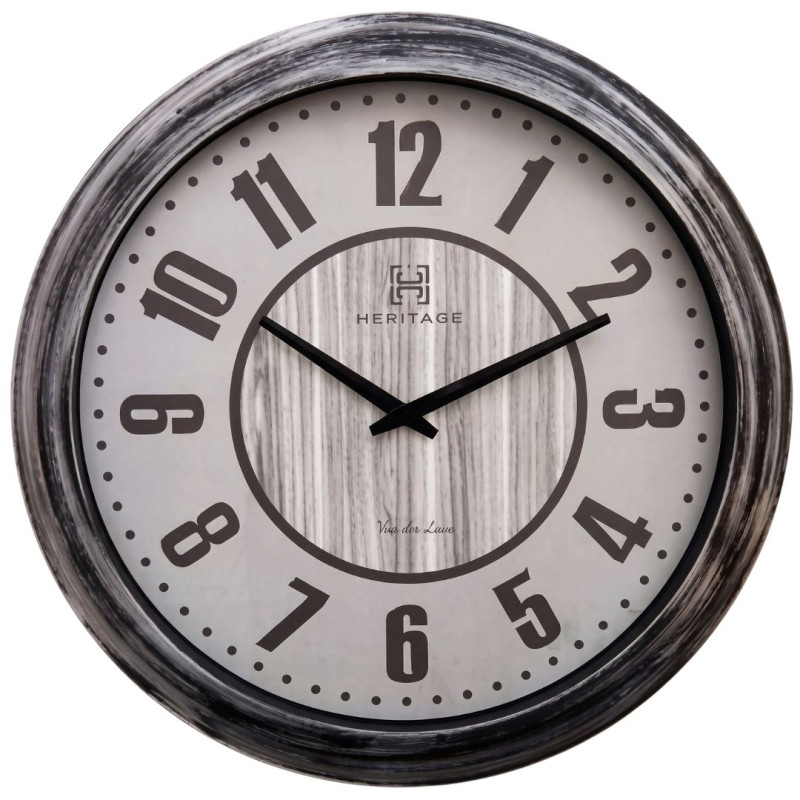 Heritage 24 Inch Big Time Gray Wall Clock