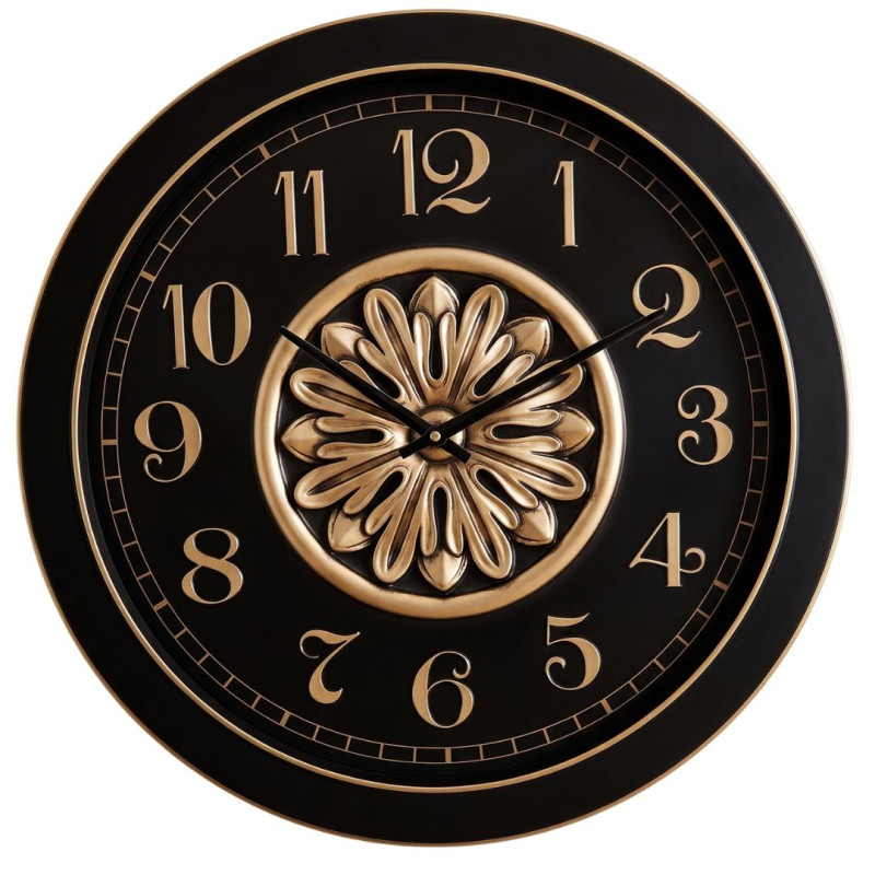 Heritage 24 Inch Big Time Floral Wall Clock