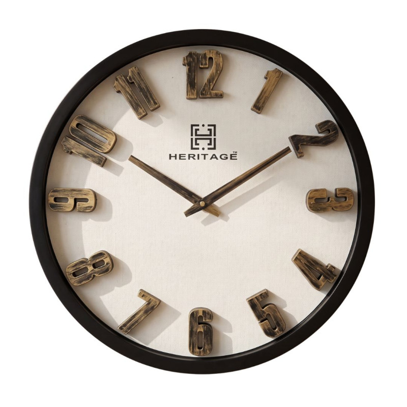 Heritage 20 Inch Albino Gold Blue Wall Clock