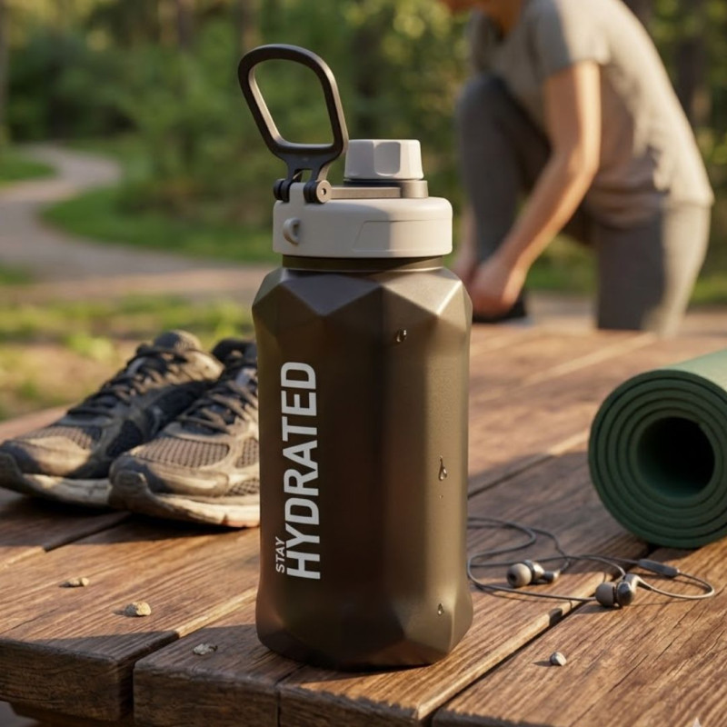 Hydrate Boost Bottle Portable Motivational Water Bottle