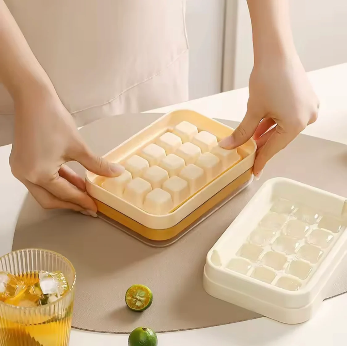 15 Cube Acrylic Ice Tray Reusable Ice Cube Mold