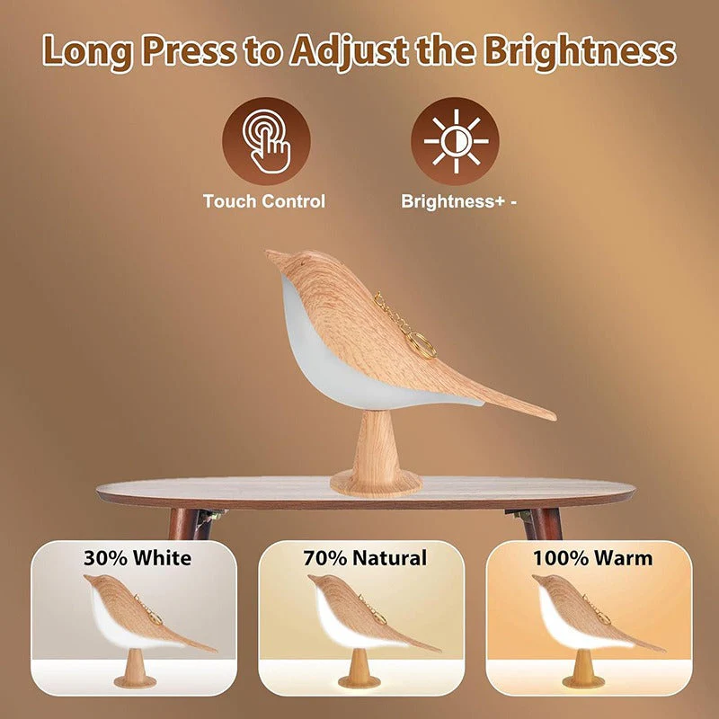 Touch LED Bird Lamp Decorative Night Light