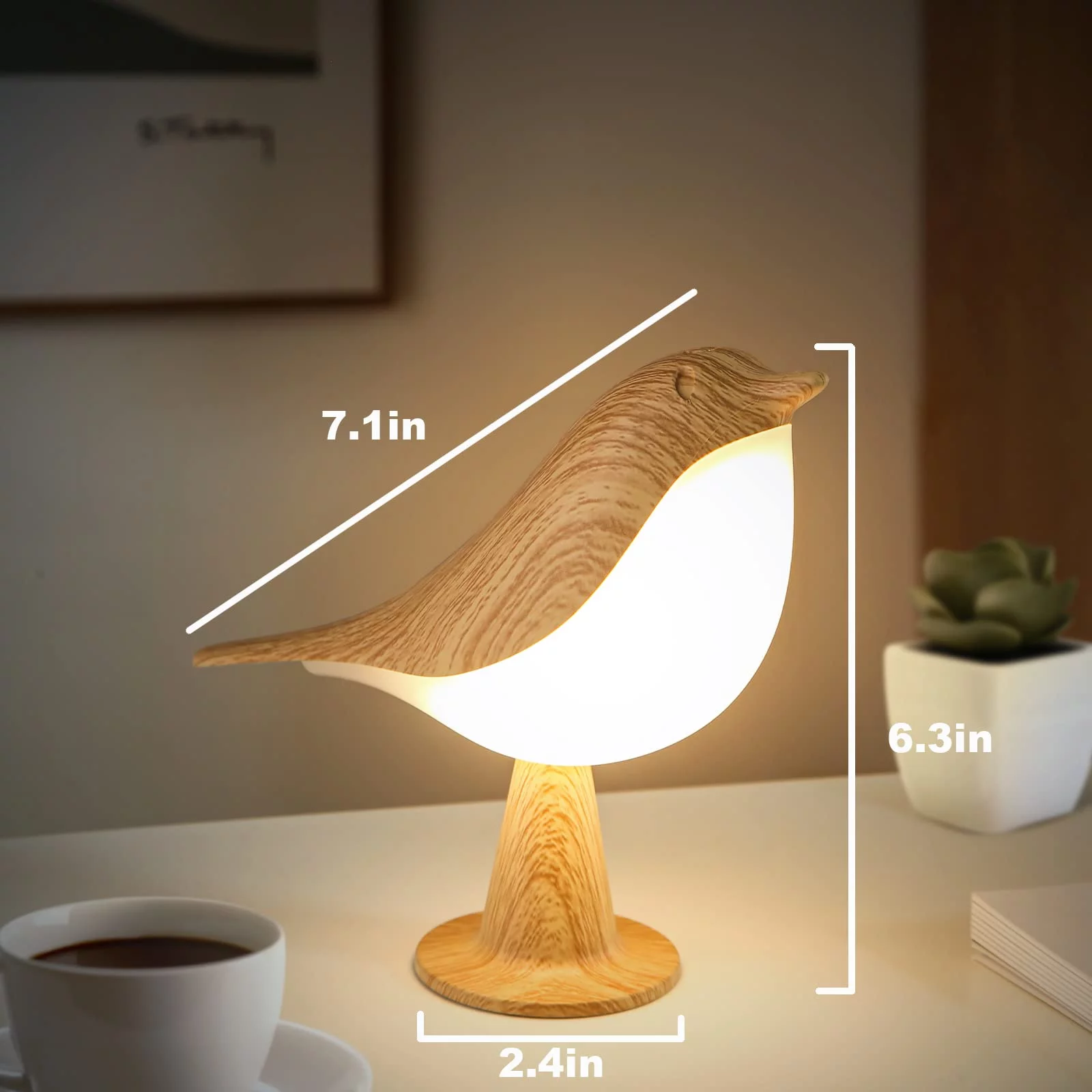 Touch LED Bird Lamp Decorative Night Light